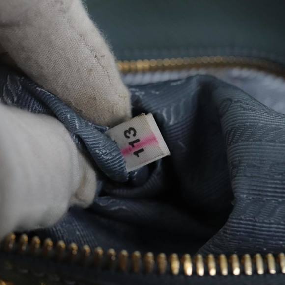 PRADA Hand Bag Safiano leather 2way Blue Auth 80864 - Picture 12 of 16